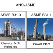 Comparaison de la norme ASME B31.3 et de la norme ASME B31.1