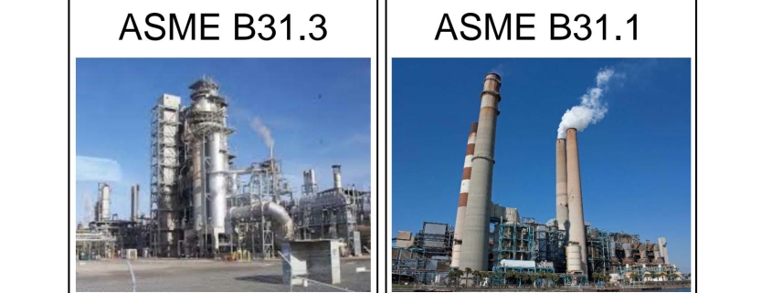 Comparaison de la norme ASME B31.3 et de la norme ASME B31.1