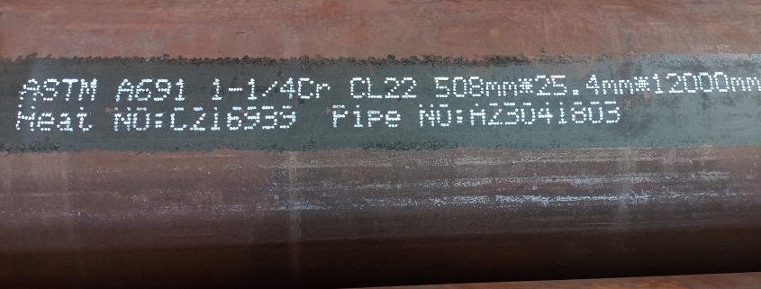 Tube en acier allié ASTM A691